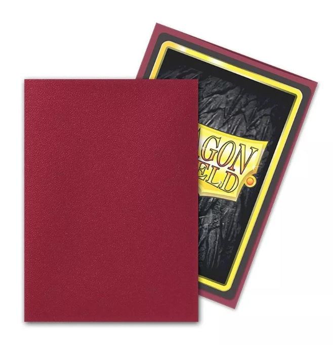 Dragon Shield Standard Card Sleeves - Matte Blood Red NON-GLARE (100 count)