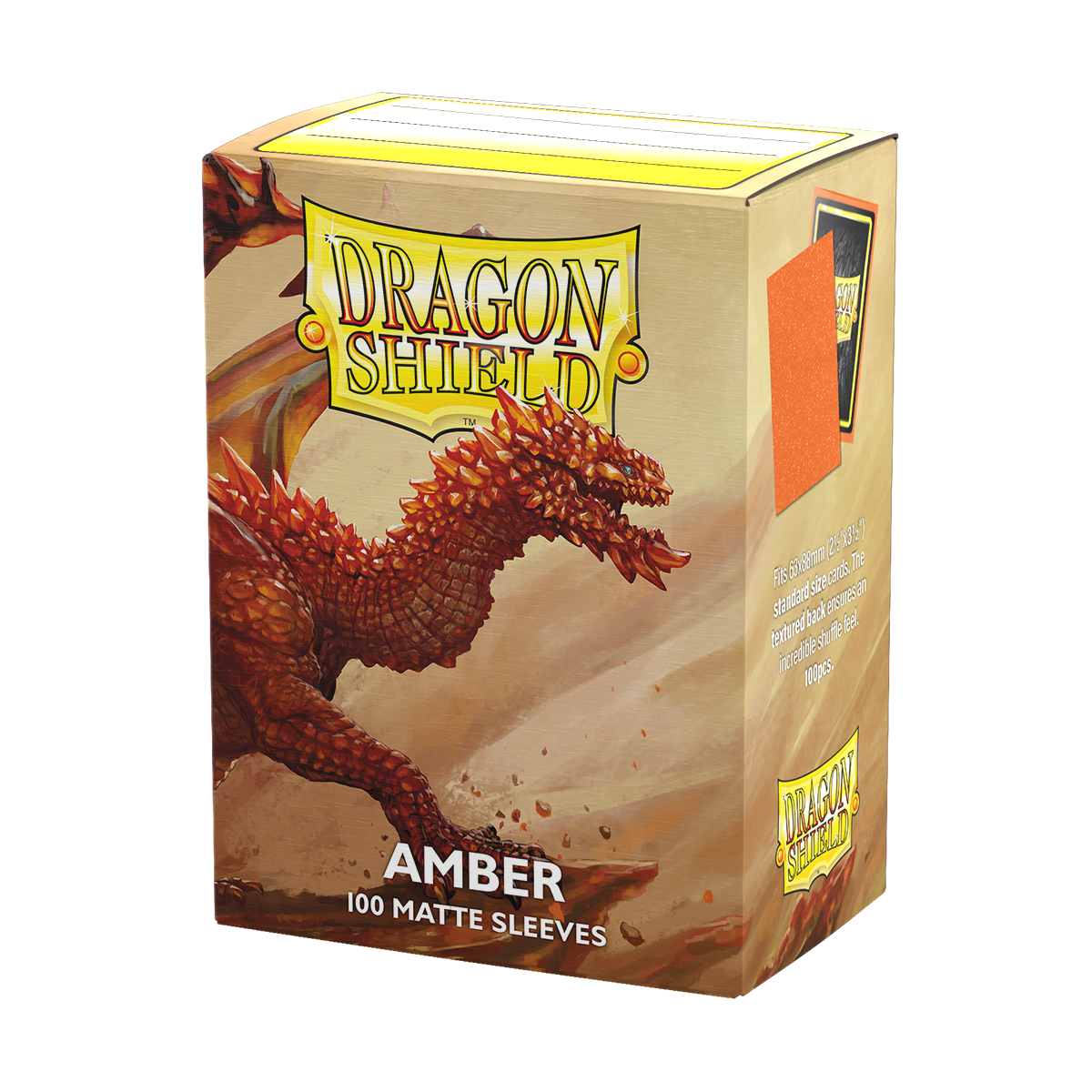 Dragon Shield Standard Card Sleeves - Matte Amber (100 Count)
