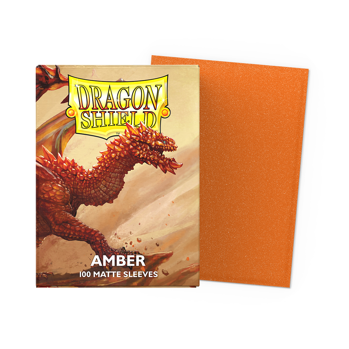 Dragon Shield Standard Card Sleeves - Matte Amber (100 Count)