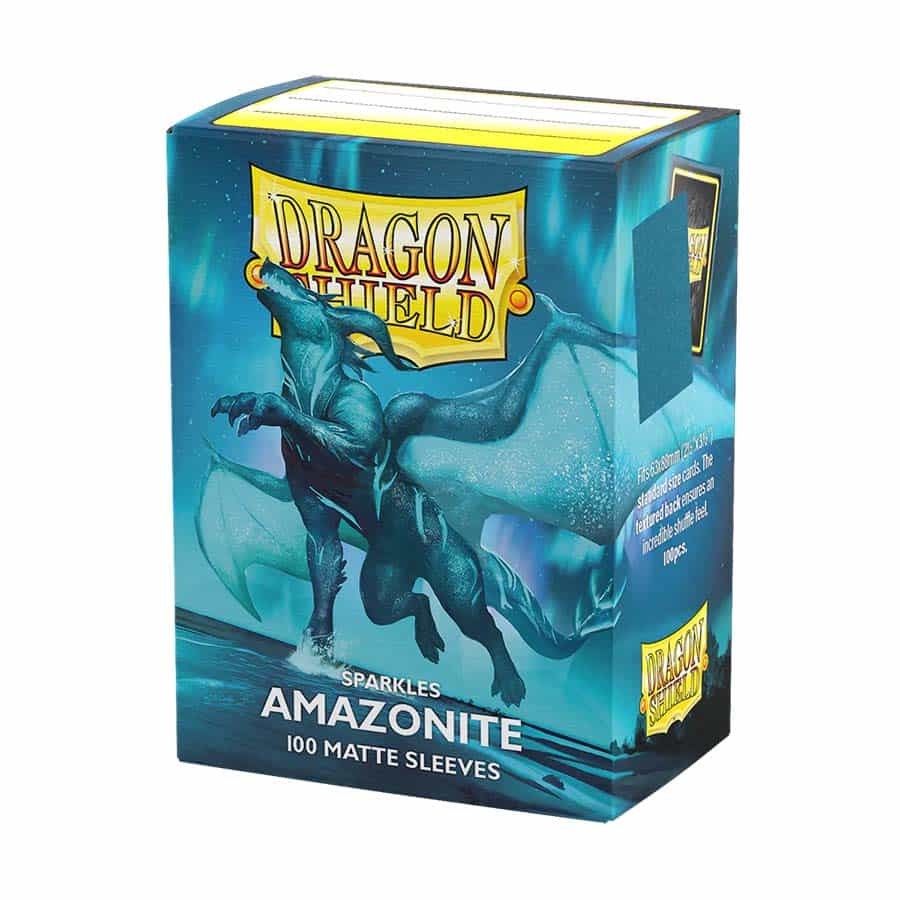Dragon Shield Standard Card Sleeves - Matte SPARKLES Amazonite (100 count)