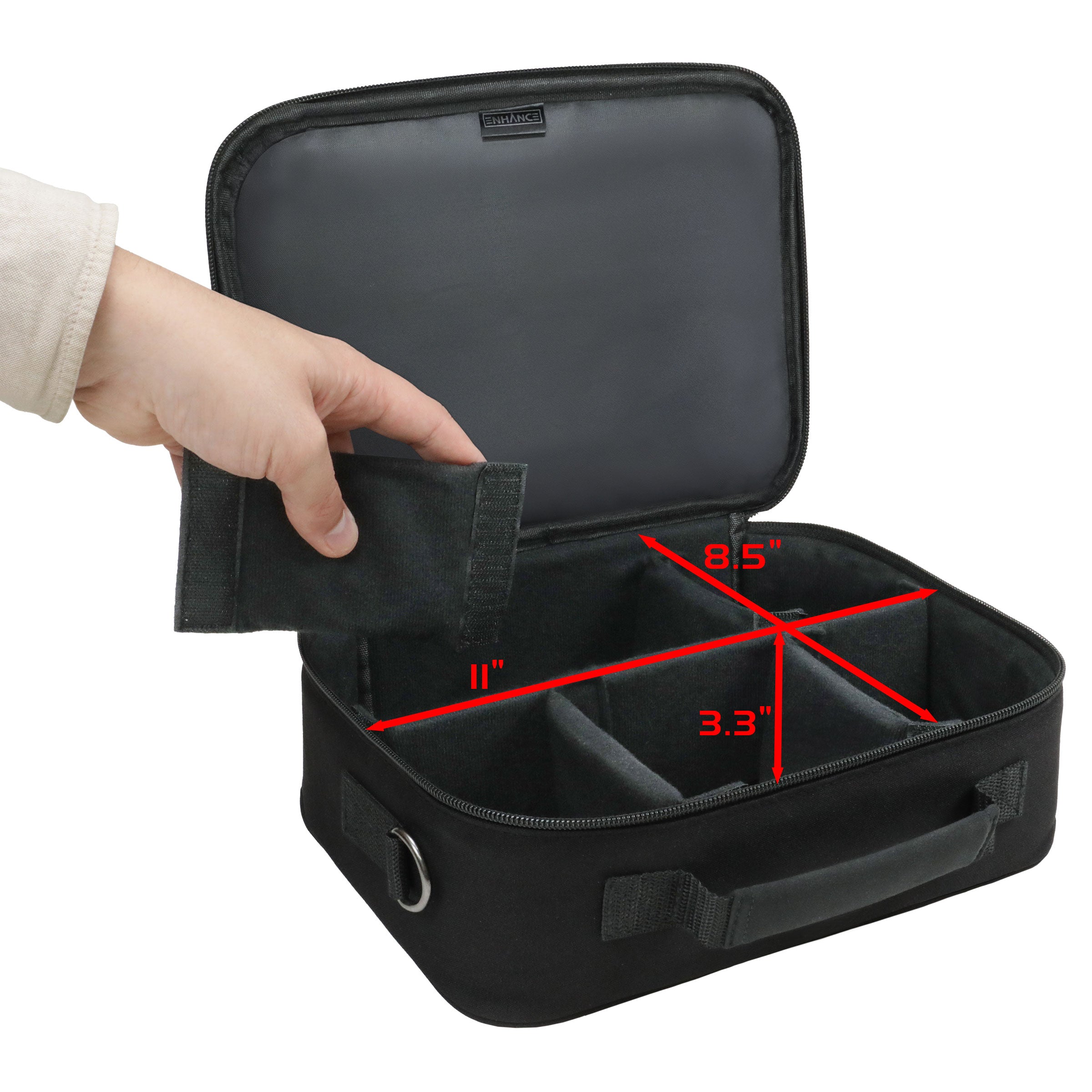 Enhance: Designer Edition Compact Trading Card Storage Bag - Black