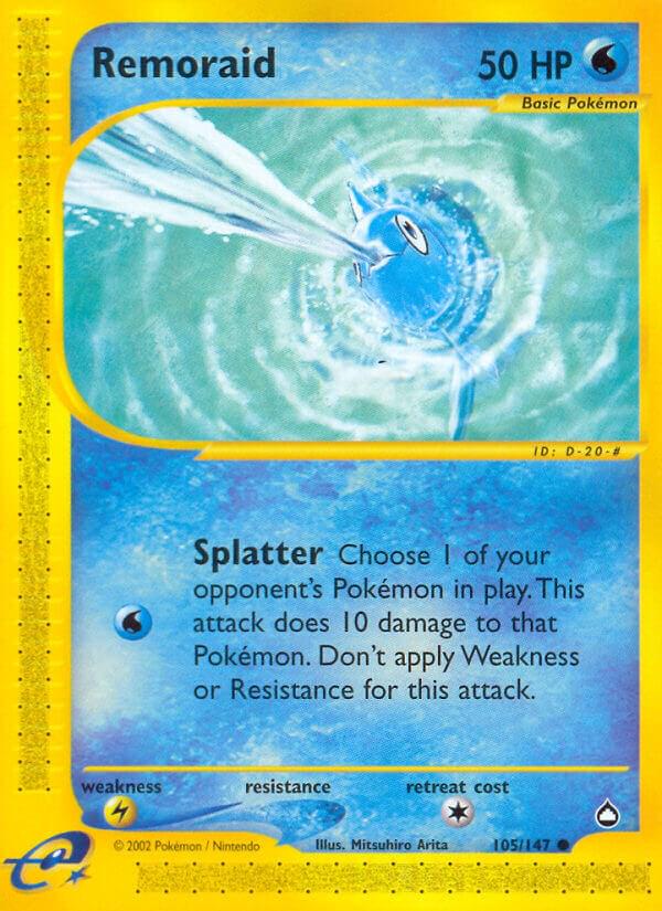 Remoraid - 105/147 e-Reader Aquapolis Common Pokemon - NM