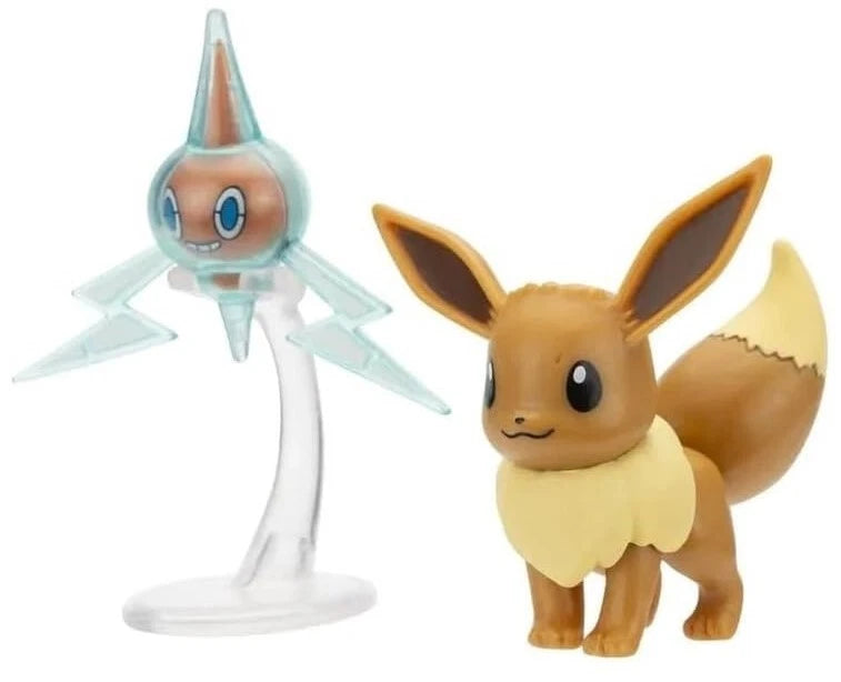 Pokemon Officially Licensed Toys Battle Figure Pack - Rotom & Eevee