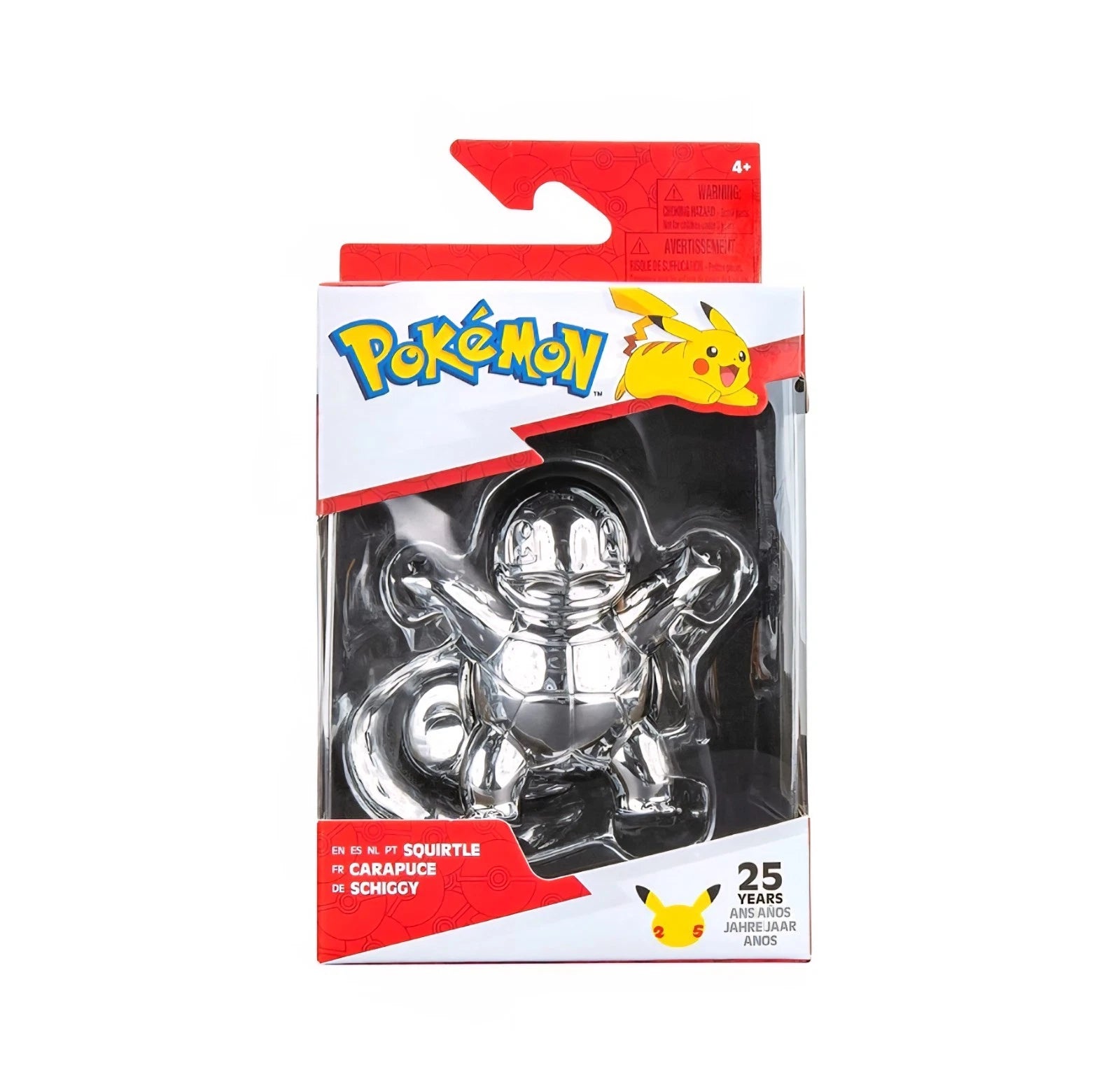 25th Year Anniversary Squirtle Silver Battle Figure Series 1