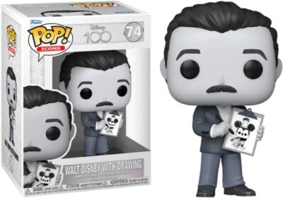 Funko POP - Disney 100 Vinyl Figure - Walt Disney With Drawing 74