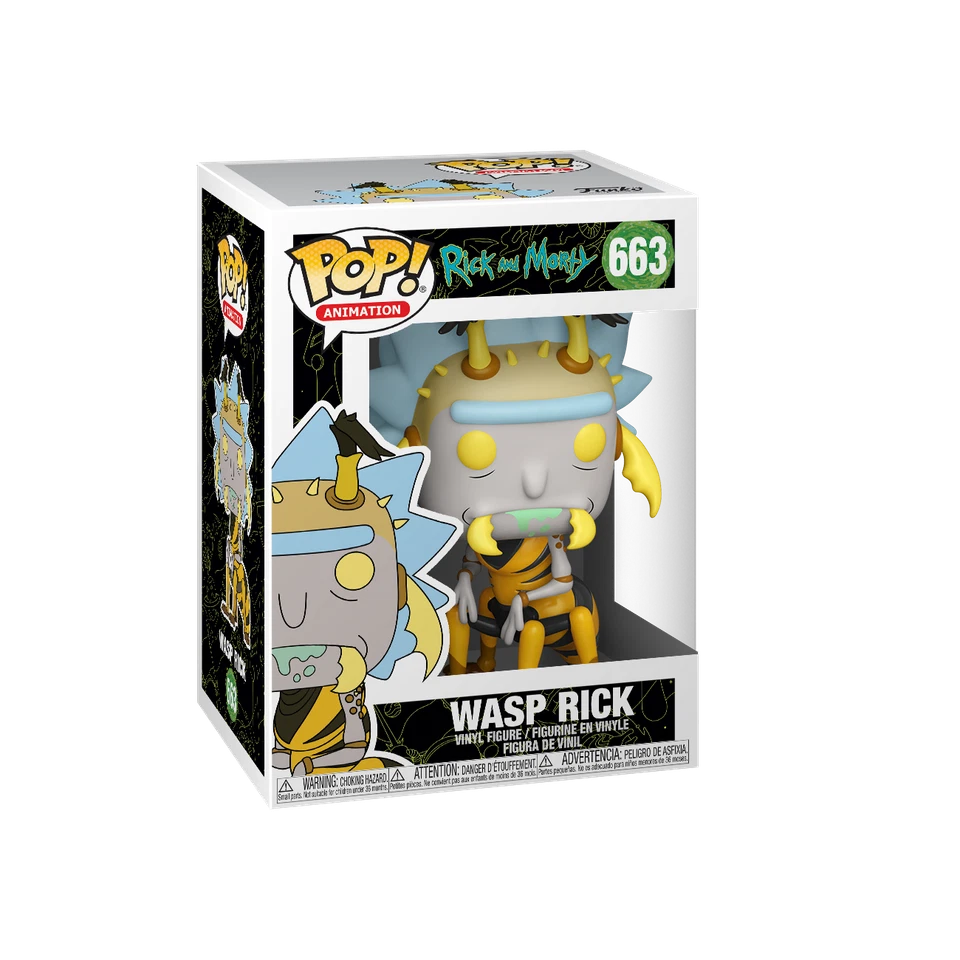 Funko Pop - Rick & Morty Vinyl Figure - Wasp Rick 663