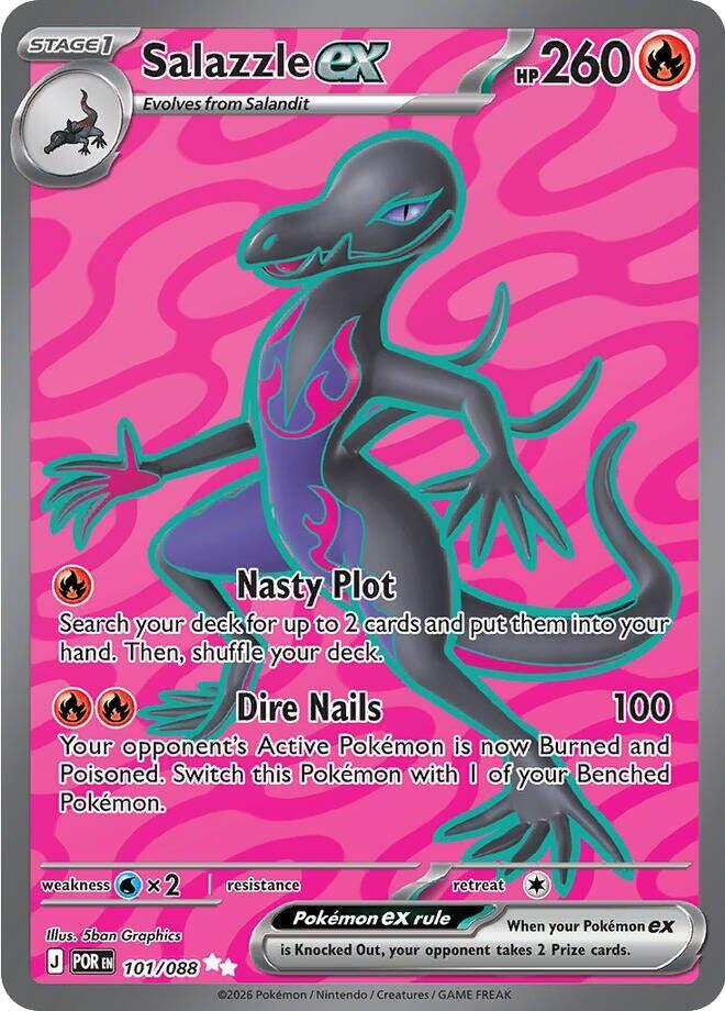 Salazzle ex - 101/088 Perfect Order Full Art Pokemon - NM/MINT
