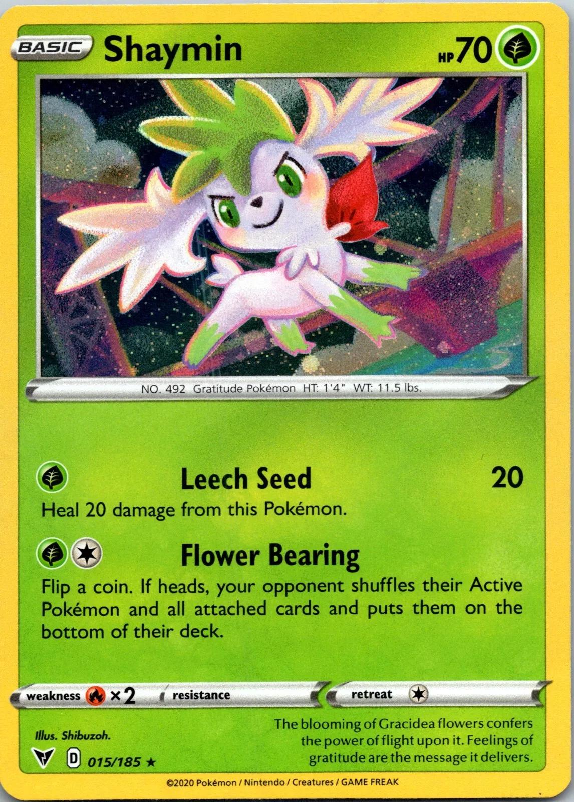 Shaymin - 015/185 Sword & Shield Promo Cosmos Holo Pokemon - NM/MINT