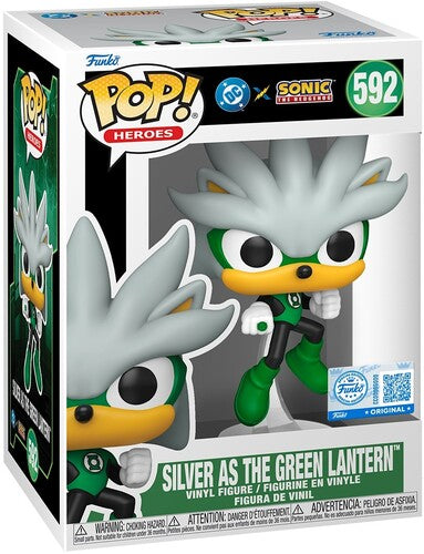 Funko Pop - DC x Sonic Vinyl Figure - Silver as The Green Lantern 592