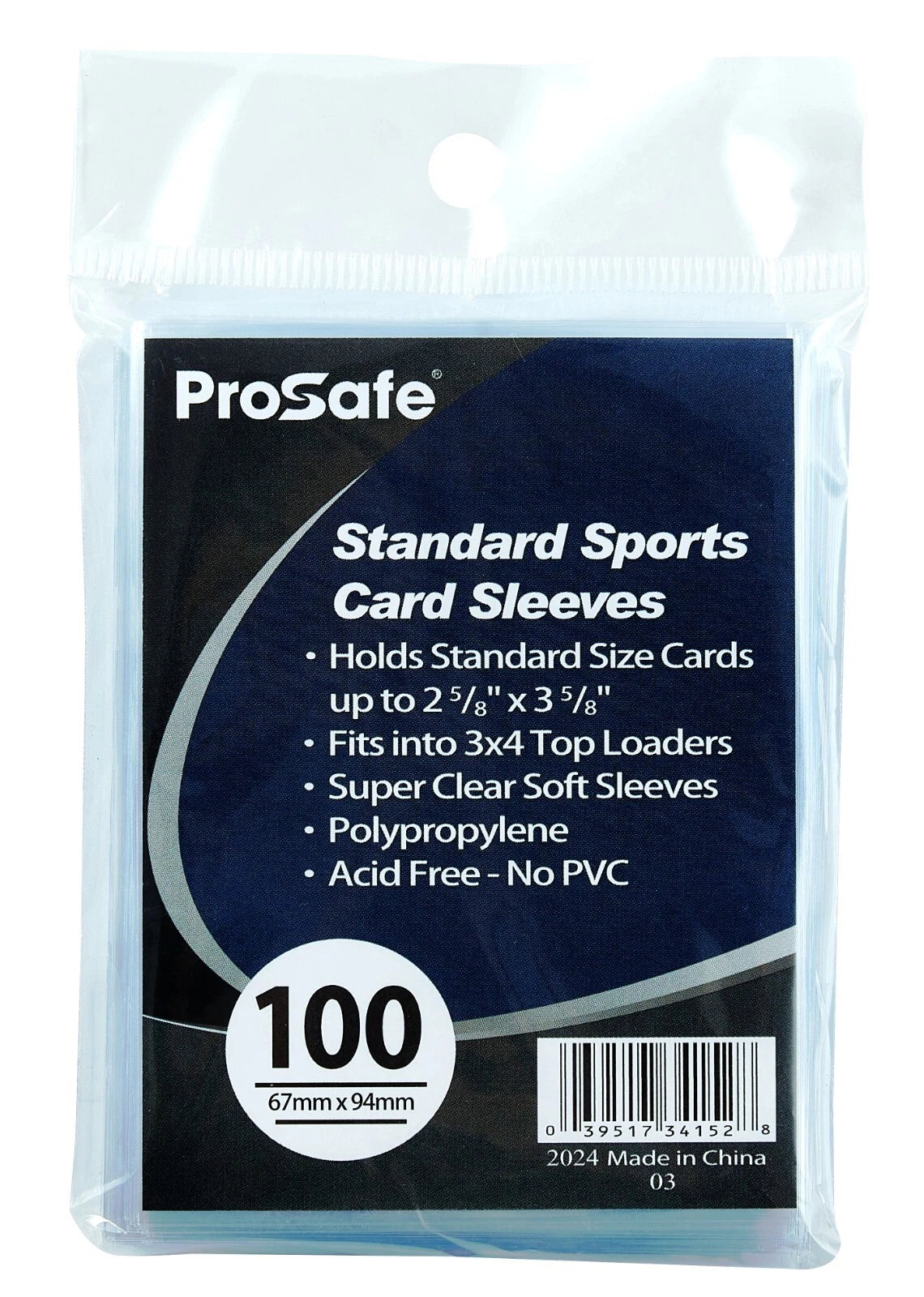 Prosafe Clear Standard Card Sleeves - Penny Sleeves - 100