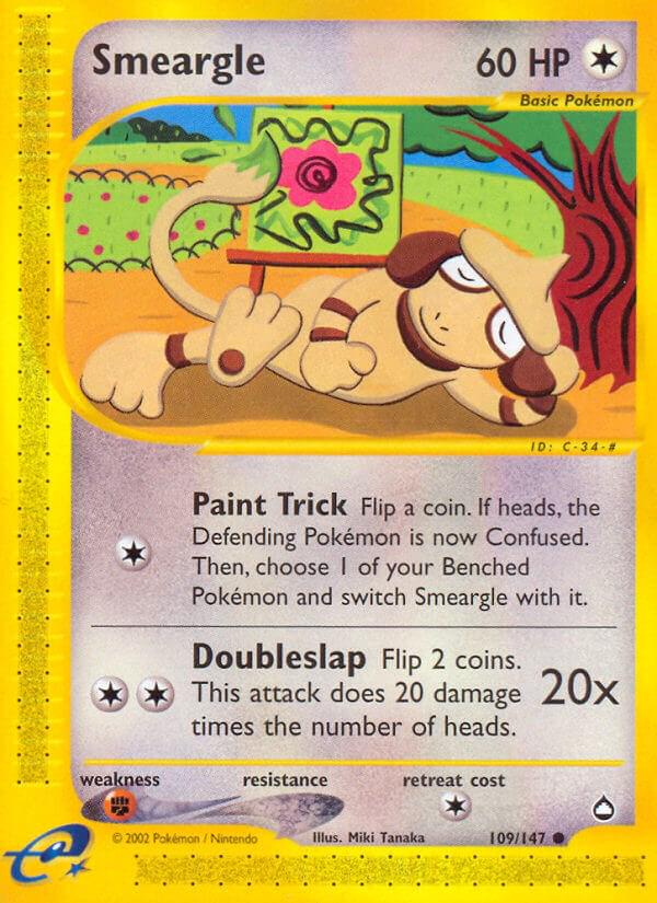Smeargle - 109/147 e-Reader Aquapolis Common Pokemon - NM