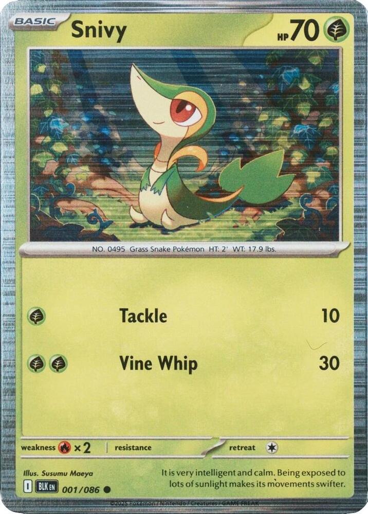 Snivy - 001/086 Unova Poster Collection Promo Pokemon - NM/MINT