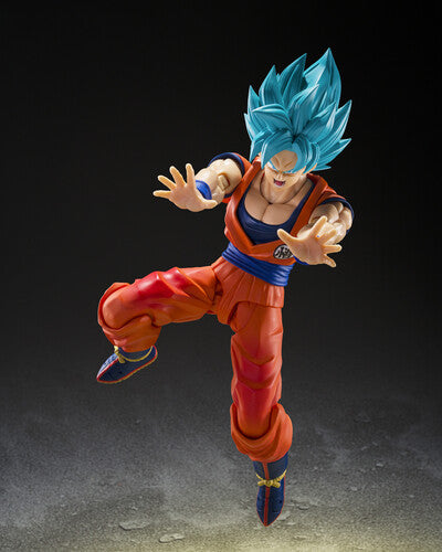 SH Figuarts - Dragon Ball Super Action Figure - Super Saiyan God Son Goku (Blue Power Transcending Limits)