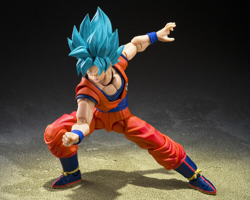 SH Figuarts - Dragon Ball Super Action Figure - Super Saiyan God Son Goku (Blue Power Transcending Limits)
