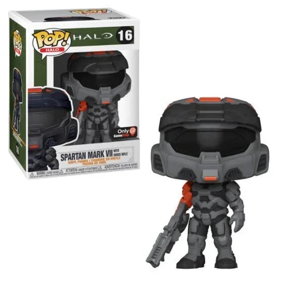 Funko Pop - Halo Vinyl Figure - Spartan Mark VII w/ Shock Rifle 16 Gamestop Exc.