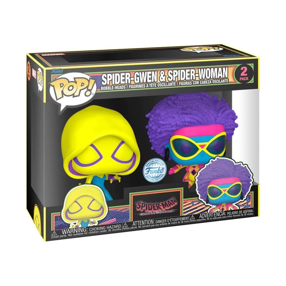Funko POP - Across The Spider-Verse Bobble Head - Spider-Gwen & Spider-Woman 2 Pack