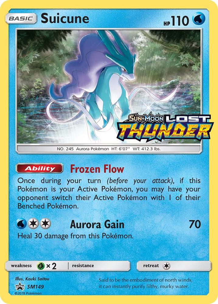 Suicune - SM149 Lost Thunder Prerelease Promo Pokemon - NM/MINT