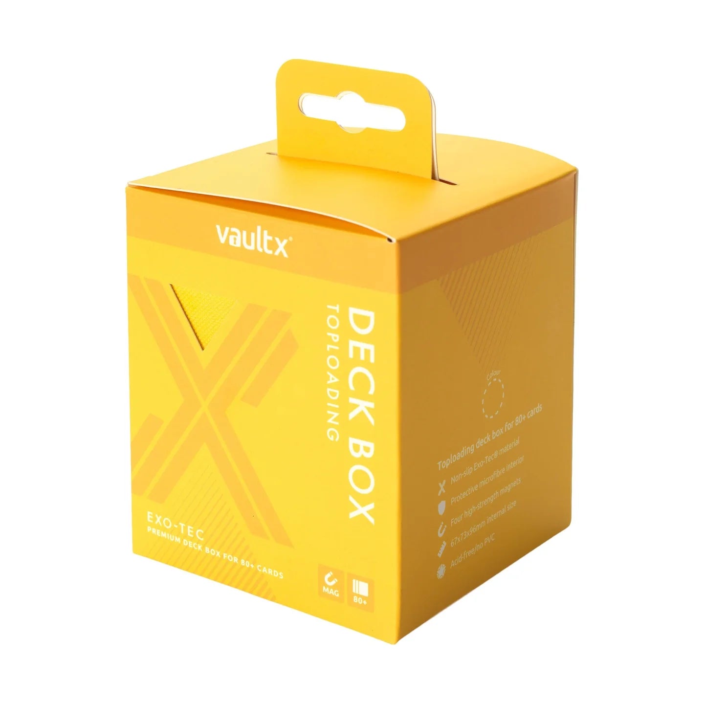 Deck Box - VaultX Top Loading Deck Box 80+ - Sunrise Yellow