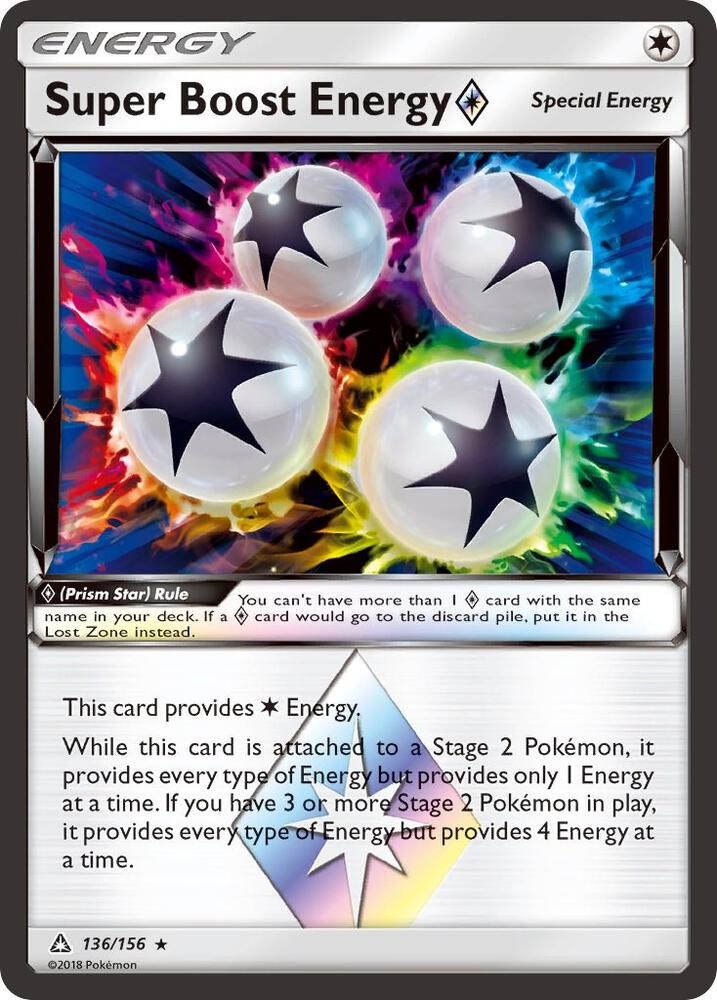 Super Boost Energy - 13/156 Ultra Prism Star Holo Rare - NM/MINT