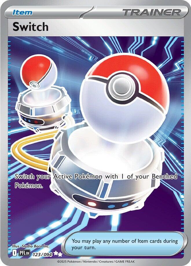 Switch - 123/094 Phantasmal Flames Full Art Trainer - NM/MINT