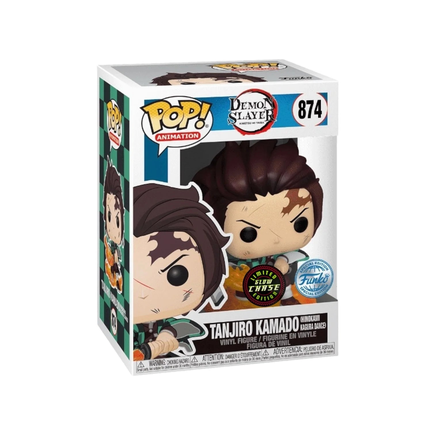 Funko Pop - Tanjiro Kamado (Hinokami Kagura Dance) 874 Glow Chase