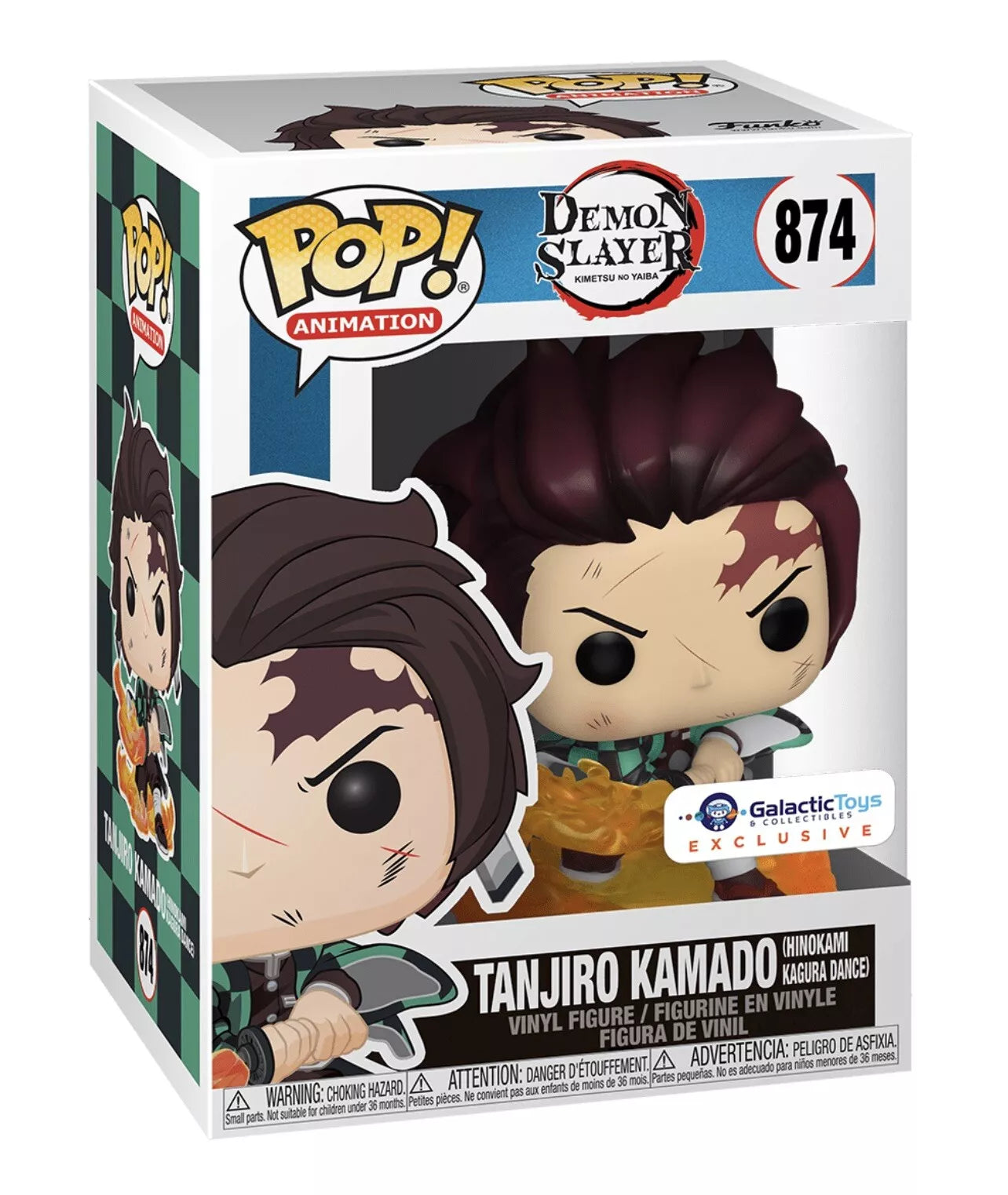 Funko Pop - Demon Slayer Vinyl Figure - Tanjiro Kamado (Hinokami Kagura Dance) 874