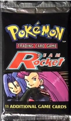 Teak Rocket Unlimited Pokemon Booster Pack - LIGHT (Non Holo) - Jessie/James