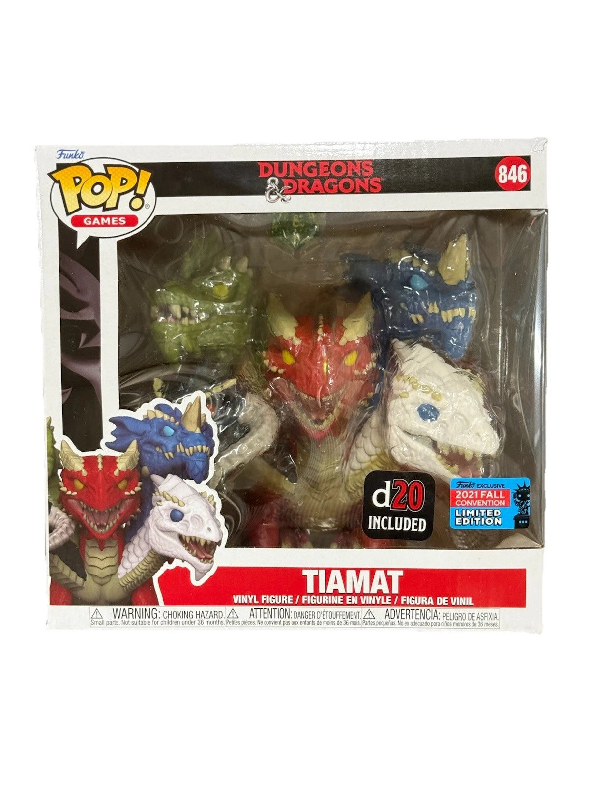 Funko Pop - Dungeons & Dragons Vinyl Figure - Tiamat 846 2021 Fall Convention