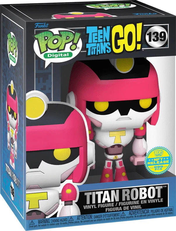Funko Pop - Teen Titans GO! Vinyl Figure - Titan Robot 139 NFT Release 999 Pcs