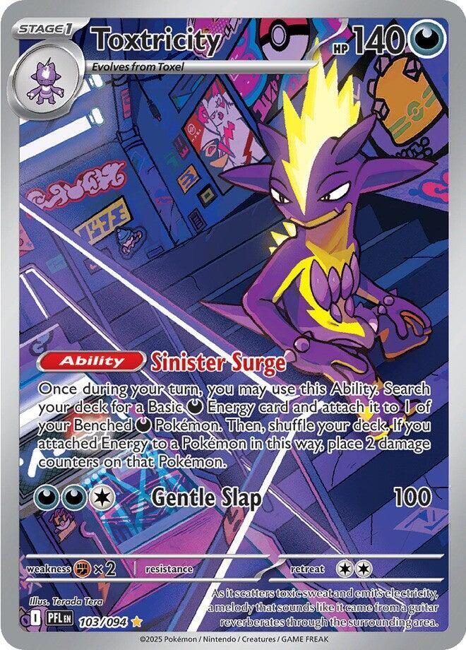 Toxtricity - 103/094 Phantasmal Flames Illustration Rare Pokemon - NM/MINT