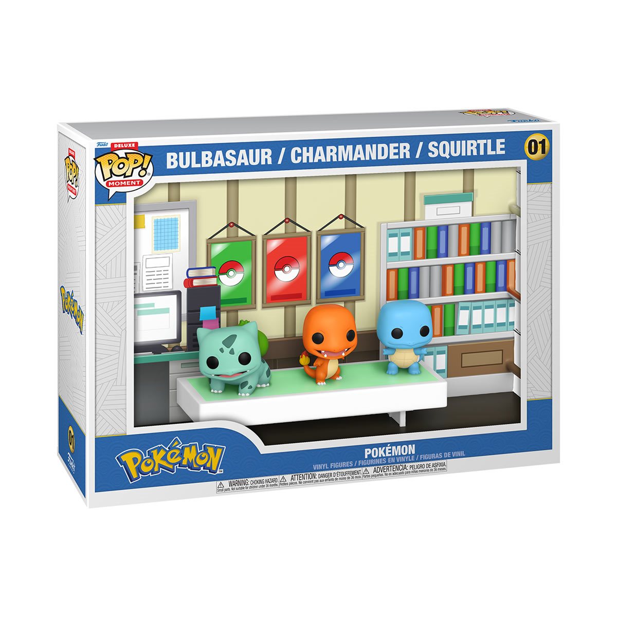 Funko Pop Moments - Pokemon Vinyl Figure - Bulbasaur/Charmander/Squirtle 01