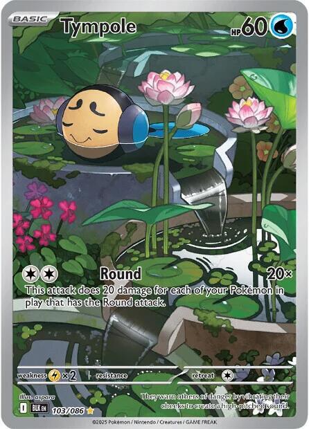 Tympole - 103/086 Black Bolt Illustration Rare Pokemon - NM/MINT