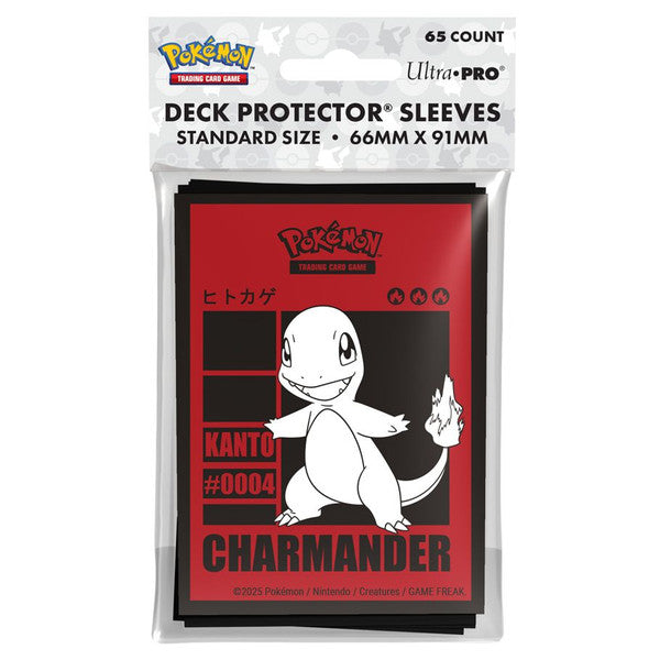 Pokemon Standard Card Sleeves - Charmander 2025 (65 Count)