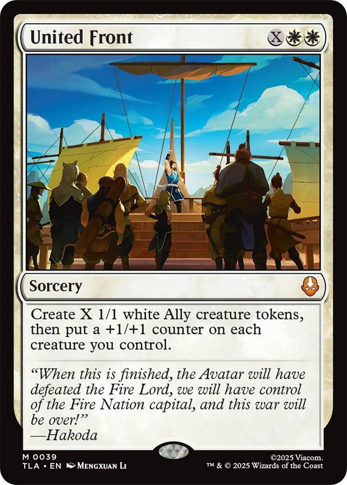 United Front - 39 Avatar: The Last Airbender Mythic Magic - NM/MINT