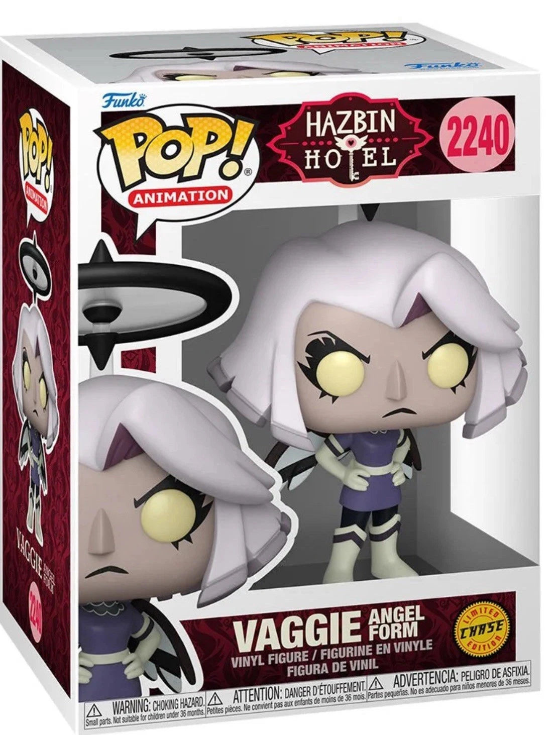 Funko Pop - Hazbin Hotel Vinyl Figure - Vaggie Angel Form 2239 Chase