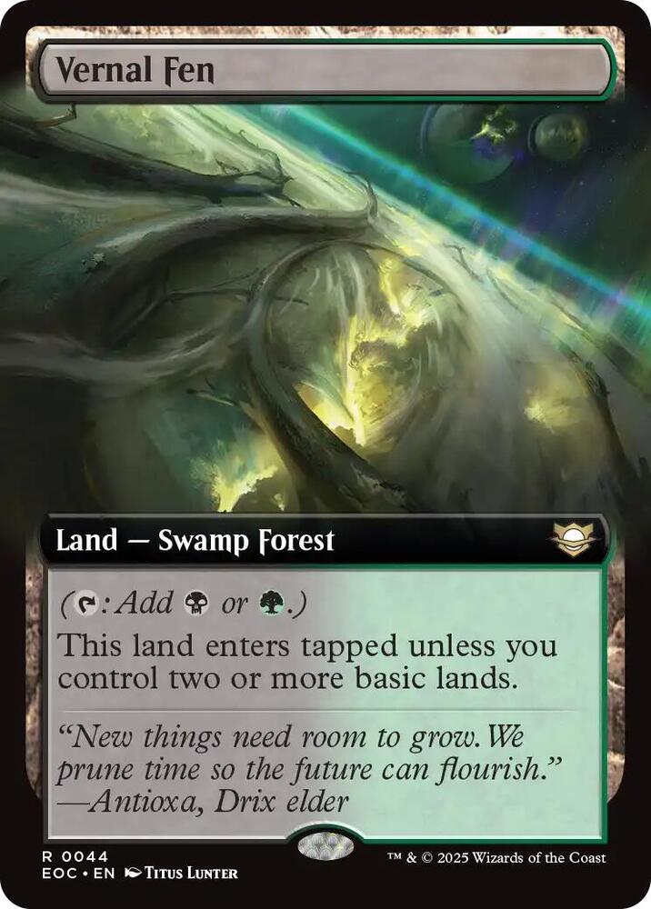 Vernal Fen Extended Art - 044 Commander Edge of Eternities Magic - NM