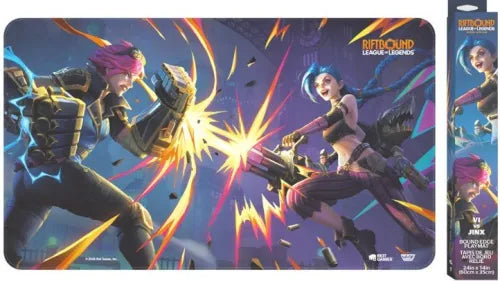 Riftbound: Vendetta League of Legends Playmat - VI Vs Jinx