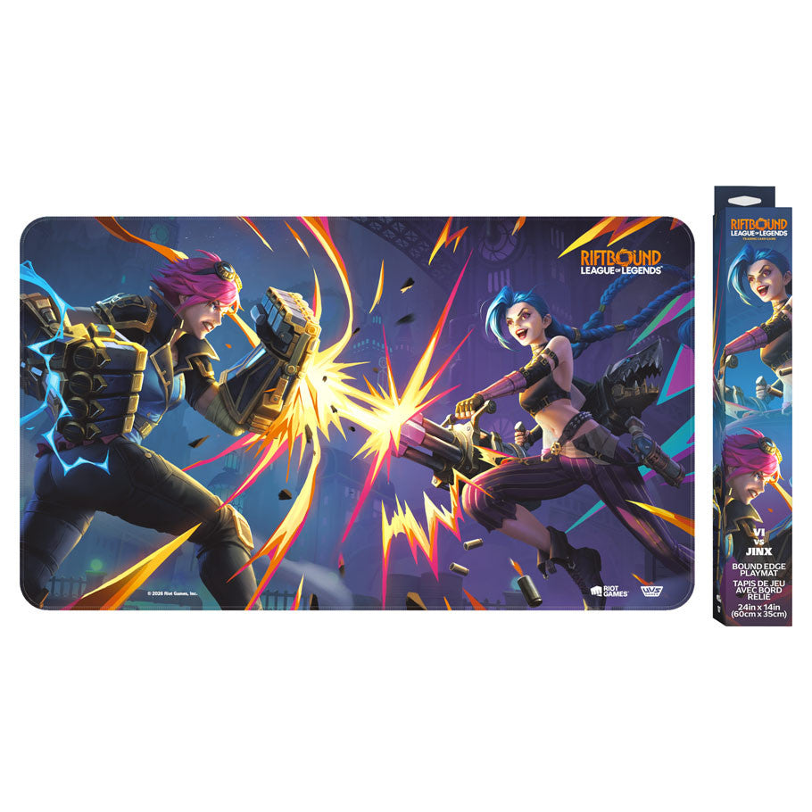 Riftbound: Vendetta League of Legends Playmat - VI Vs Jinx