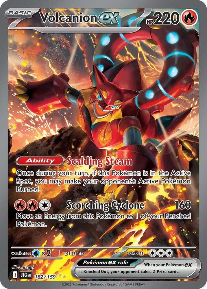 Volcanion ex - 182/159 Journey Together Special Illustration Pokemon -	NM/MINT