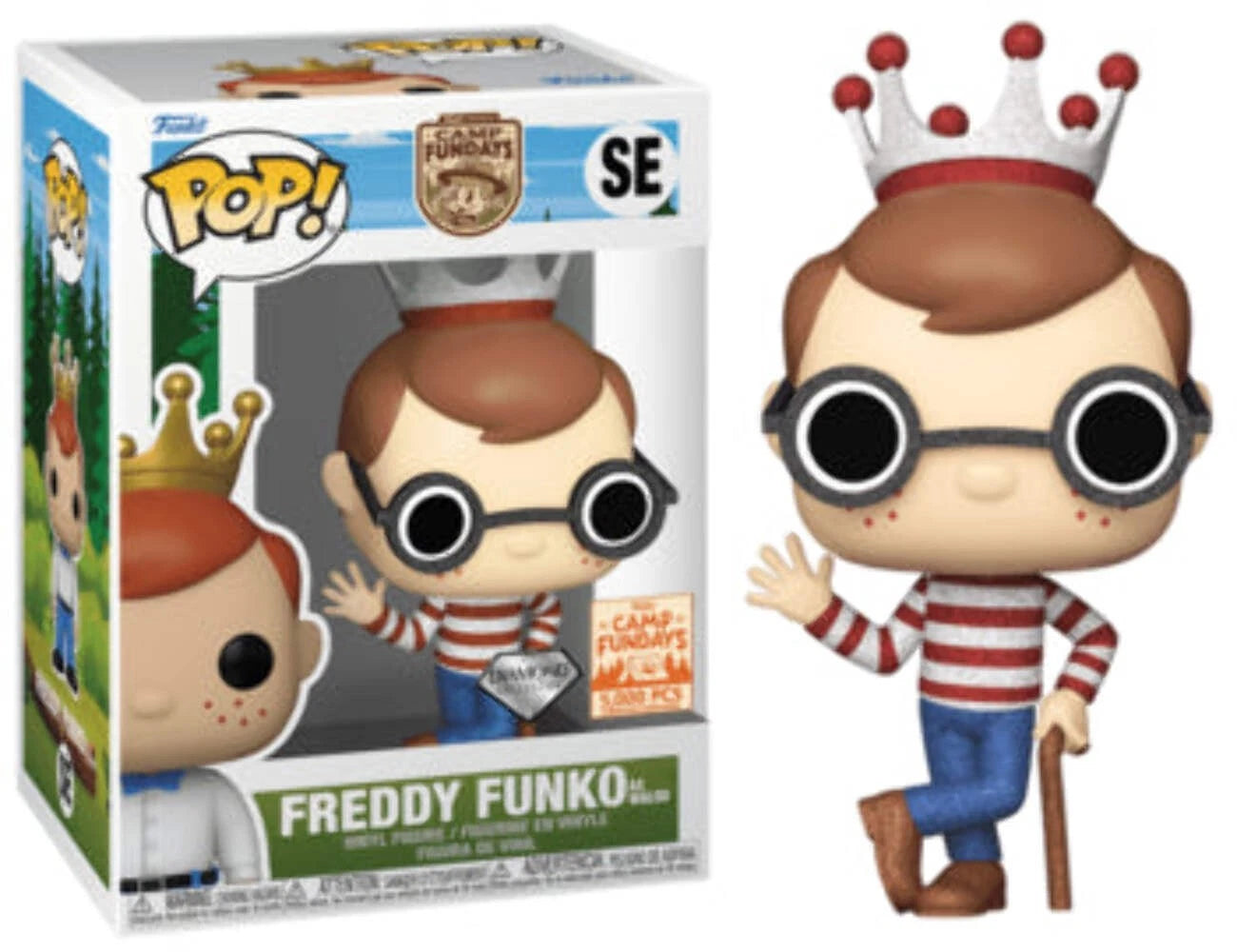 Funko Pop - Camp Fundays Vinyl Figure - Freddy Funko as Waldo Diamond Col 5000 Pcs
