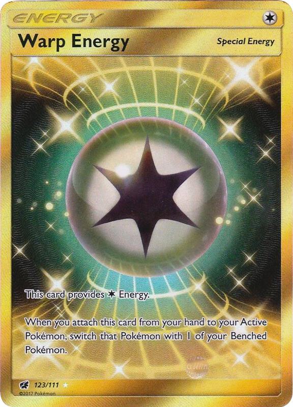 Warp Energy - 123/111 Crimson Invasion Gold Trainer - NM