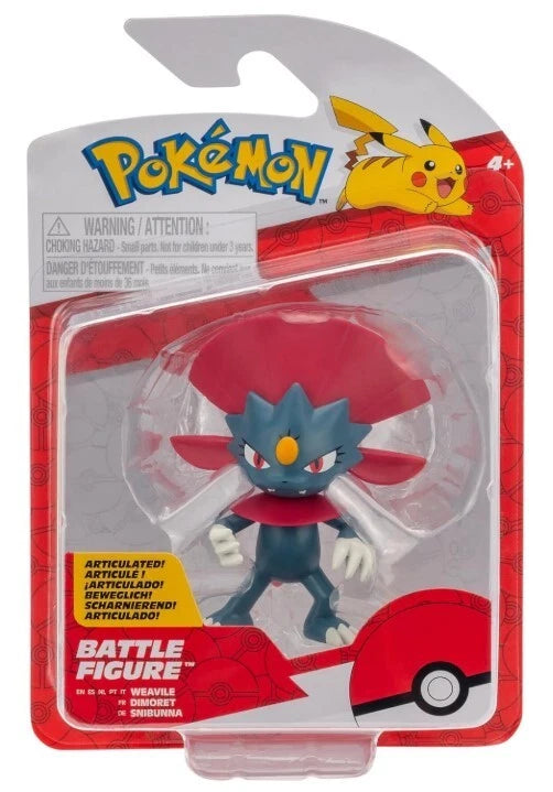 Pokemon Officially Licensed Toys Battle Figure Pack - Weavile