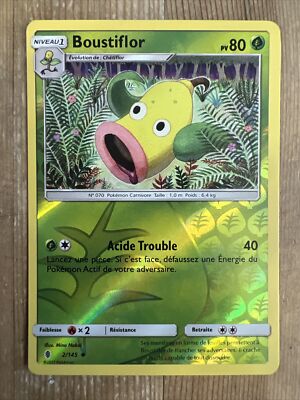 Weepinbell - 2/145 Guardians Rising Reverse Holo Pokemon - NM/MINT