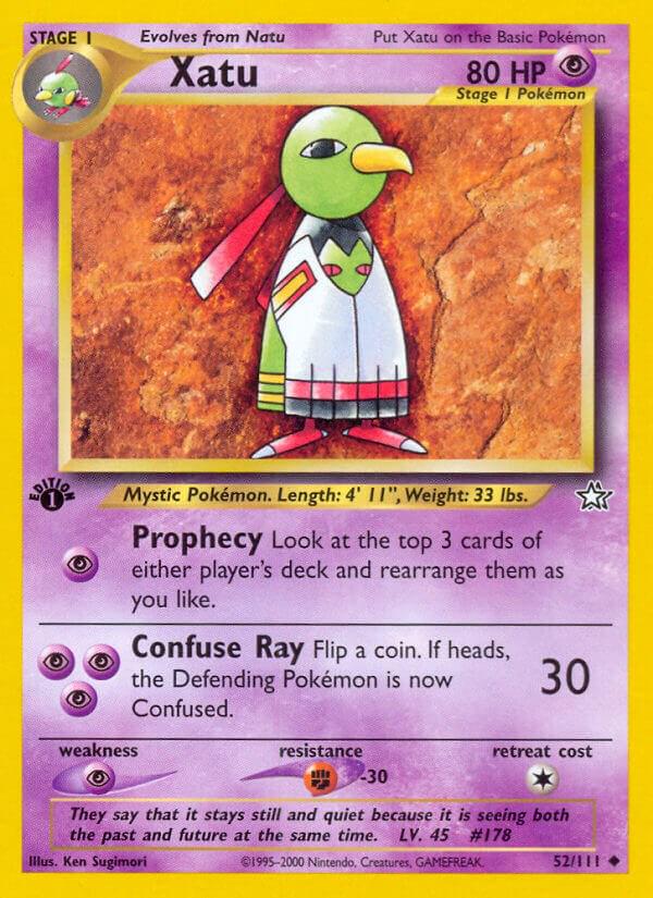 Xatu - 52/111 Neo Genesis 1st Edition Uncommon Pokemon - NM