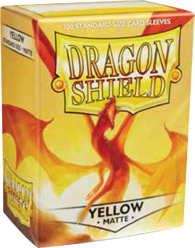 Dragon Shield Standard Card Sleeves - Matte Yellow (100 count)