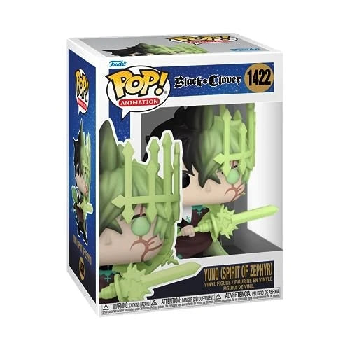 Funko pop - Black Clover Vinyl Figure - Yuno 1422  (Spirit Of Zephyr)
