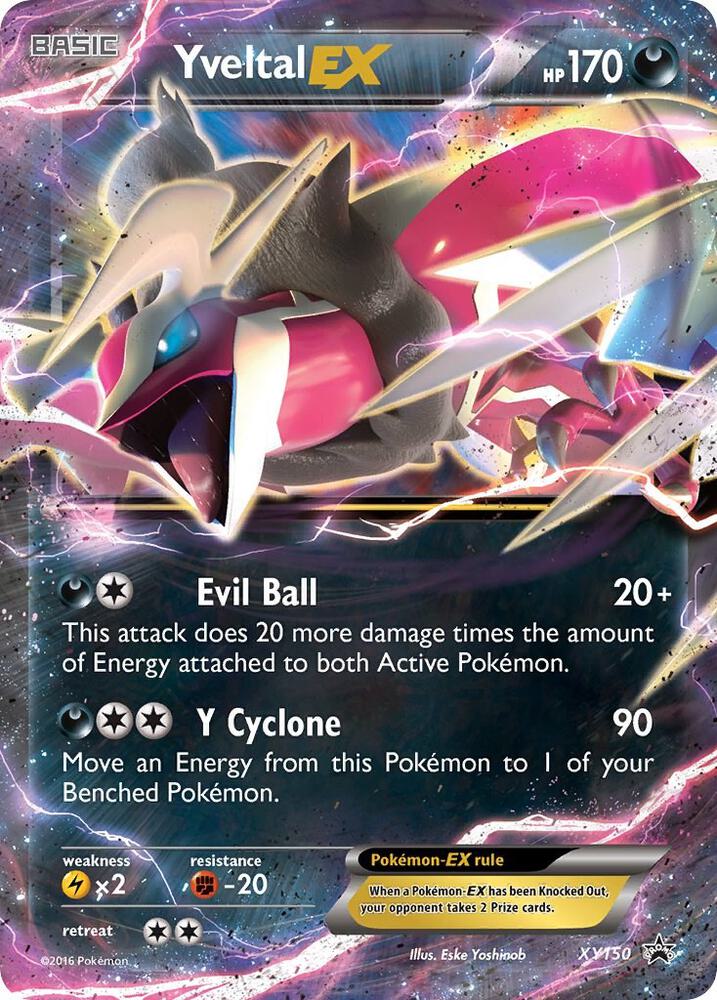 Yveltal EX - XY150 Black Star Promo Pokemon - LP