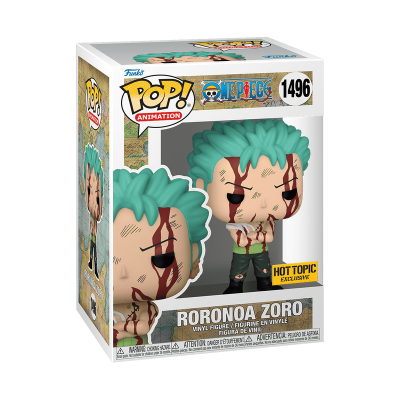 Funko Pop - One Piece Vinyl Figure - Roronoa Zoro (HT) 1496 (Blacklight Glow)