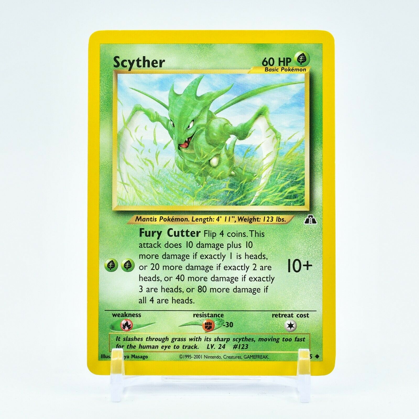 Scyther - 46/75 Neo Discovery Unlimited Uncommon Pokemon - NM