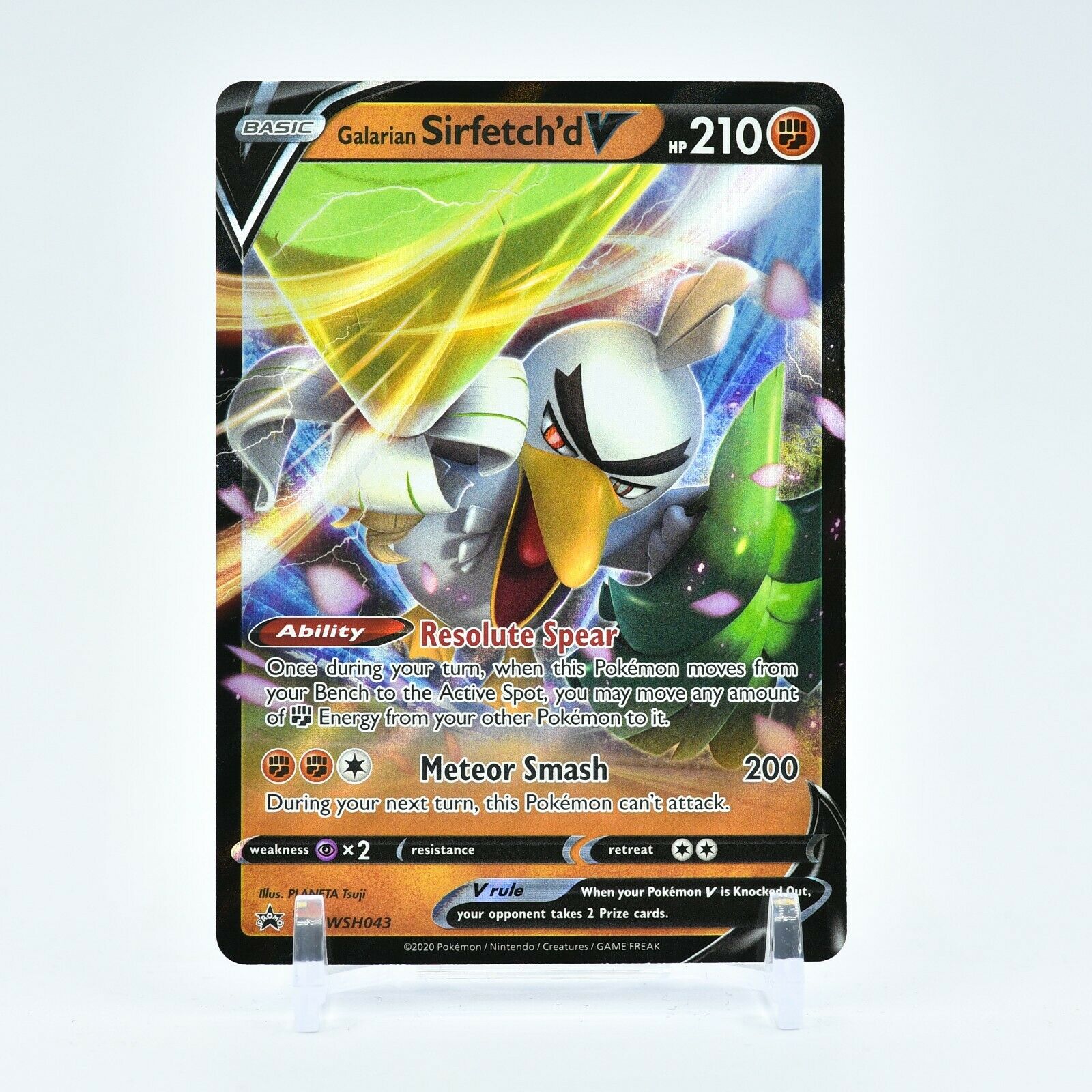 Galarian Sirfetch'd V - SWSH043 Black Star Promo Ultra Rare Pokemon - NM/MINT